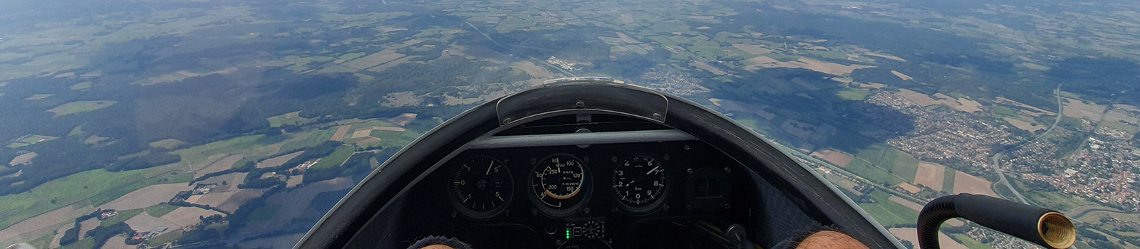 Rundflug über das Osnabrücker Land im Segelflugzeug